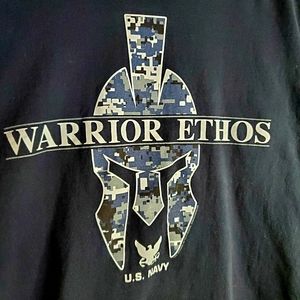 NWOT XL US Navy "Warriors Ethos" tee